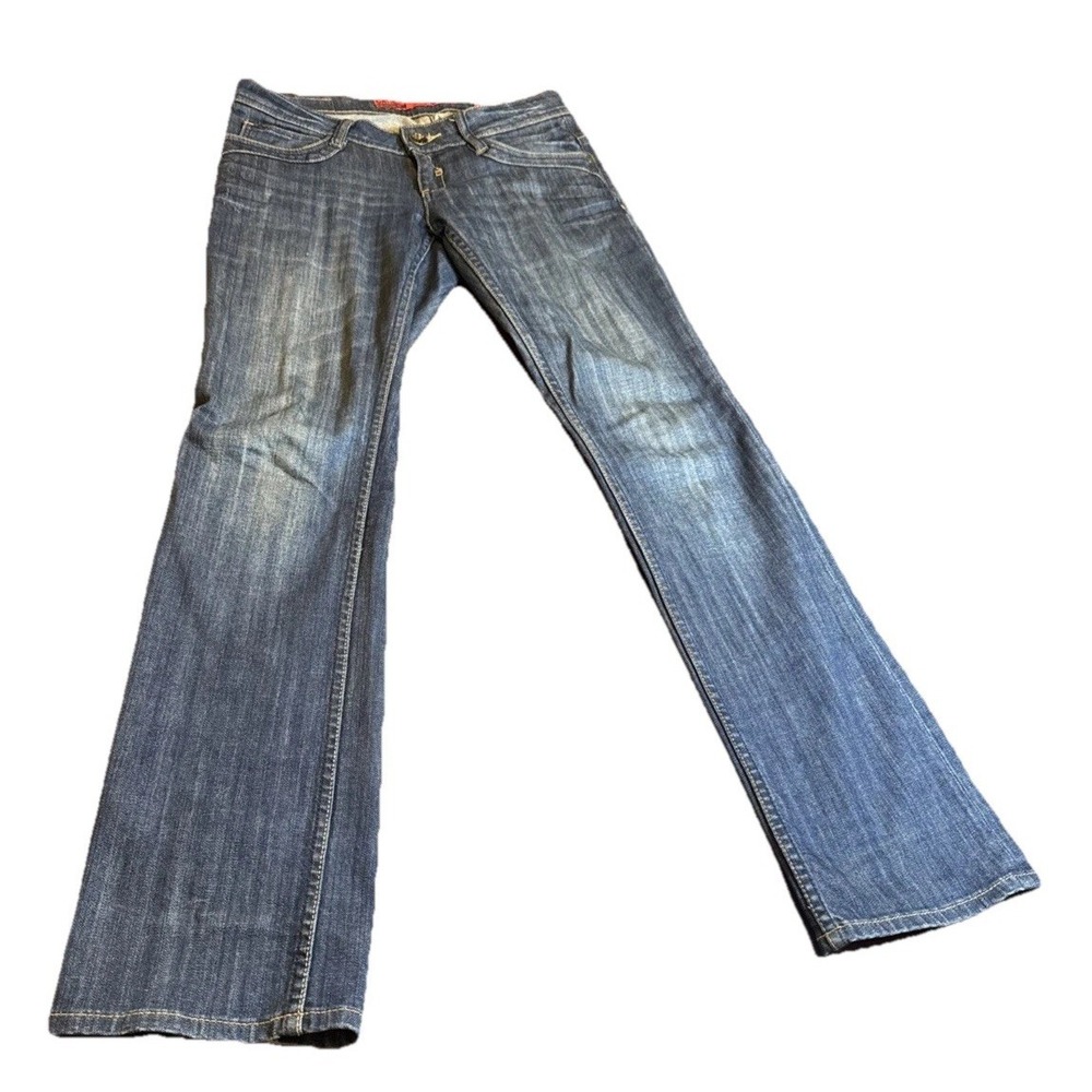 QS by s.Oliver Catie Jeans W36 L32 Dark Wash Bootcut‎ Stretch Denim Womens